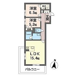 GrandArbre 2LDKの間取図画像