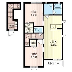 間取図画像 2LDK