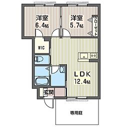 ヴィヴァーチェ3 2LDKの間取図画像