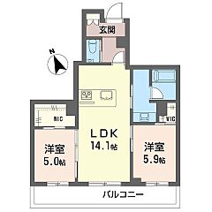 物件の間取り