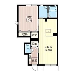 間取図画像 1LDK