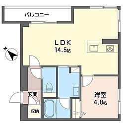 GrandLumiere 1LDKの間取図画像