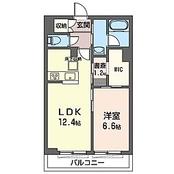 Bloom 1LDKの間取図画像