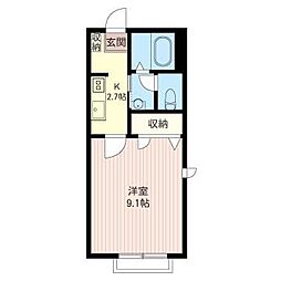 シャーメゾン要町 1Kの間取図画像