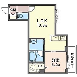 セントリビエ 1LDKの間取図画像