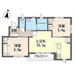 物件の間取り