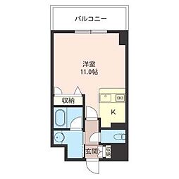 ファミーユ 1Kの間取図画像