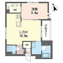 ソラーナ 1LDKの間取図画像