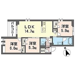 ステラヴィア西荻 3LDKの間取図画像