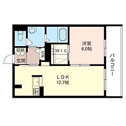 BEREO西荻窪 1LDKの間取図画像