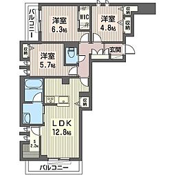 ラルゴ西荻 3SLDKの間取図画像