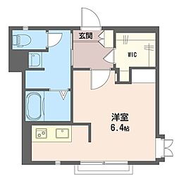 ラ・シャンブル久我山 ワンルームの間取図画像