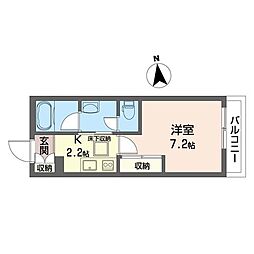 Premias荻窪 1Kの間取図画像