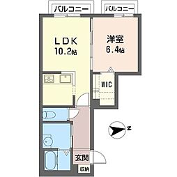 LIBRA 1LDKの間取図画像