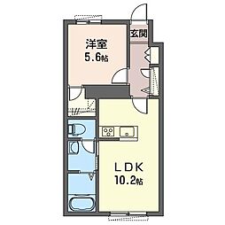 パークテラス西鎌倉 1LDKの間取図画像