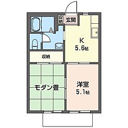 エスポワール 2Kの間取図画像