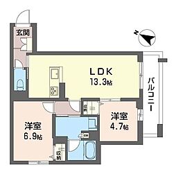 間取図画像 2LDK
