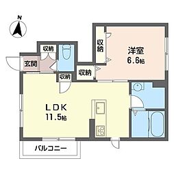 間取図画像 1LDK