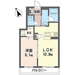 BloomStage 1LDKの間取図画像