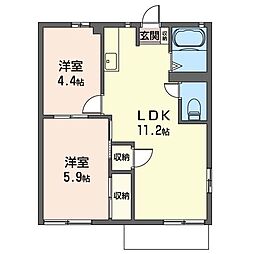 間取図画像 2LDK