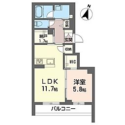 間取図画像 1LDK
