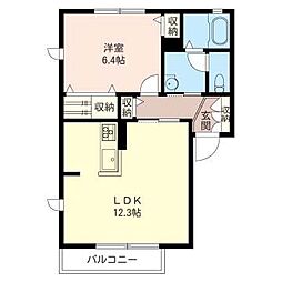 間取図画像 1LDK