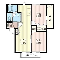 間取図画像 2LDK