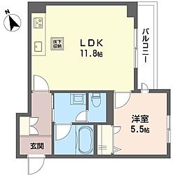 モルド船橋湊町 1LDKの間取図画像
