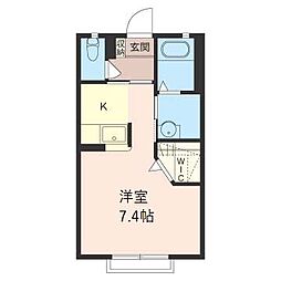 フローレンス八千代 1Kの間取図画像