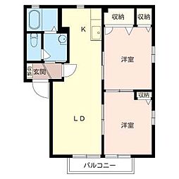 間取図画像 2LDK