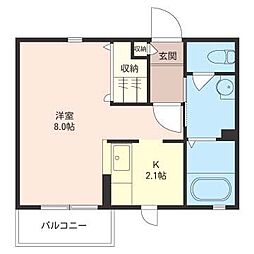 ステージ桜 ワンルームの間取図画像