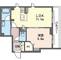 MayFair 1LDKの間取図画像