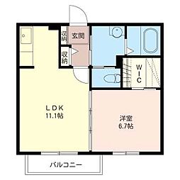 間取図画像 1LDK