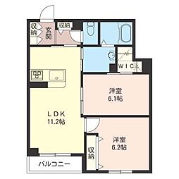 Relafort 2LDKの間取図画像