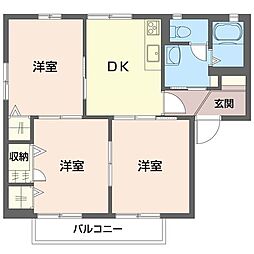 シャーメゾンKA 3Kの間取図画像