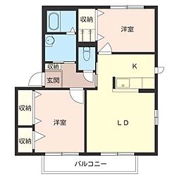 間取図画像 2LDK