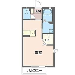 サンクラヴィエ ワンルームの間取図画像