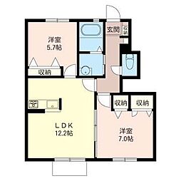 間取図画像 2LDK