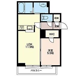 間取図画像 1LDK