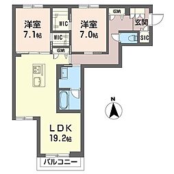 間取図画像 2LDK