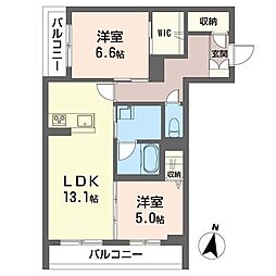 間取図画像 2LDK
