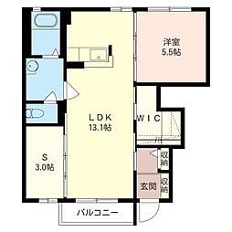 レーベンプラッツ 1SLDKの間取図画像