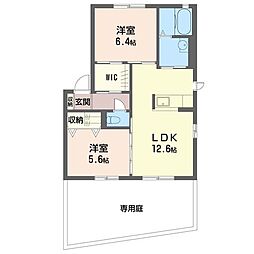 エクセレント 2LDKの間取図画像