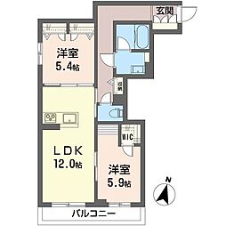 間取図画像 2LDK