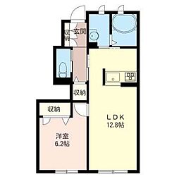 グラン・シャリオA 1LDKの間取図画像