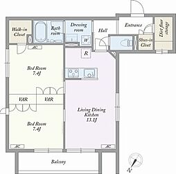 間取図画像 2LDK