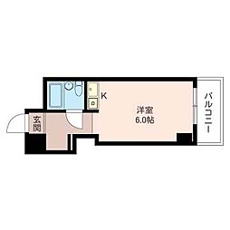 銅政ビル ワンルームの間取図画像