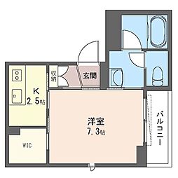 VillaCeres 1Kの間取図画像