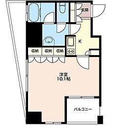 エスティメゾン浅草駒形 1Kの間取図画像
