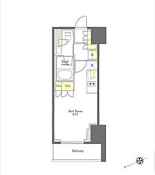 プライムメゾン大塚 ワンルームの間取図画像